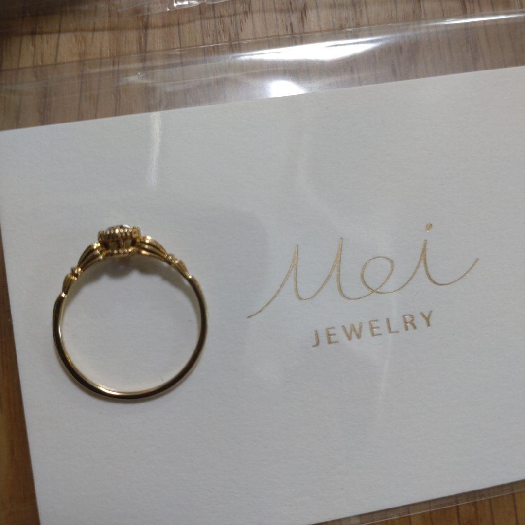 Mei jewelry K18YG ブラウンダイヤ　ローズカット　リング