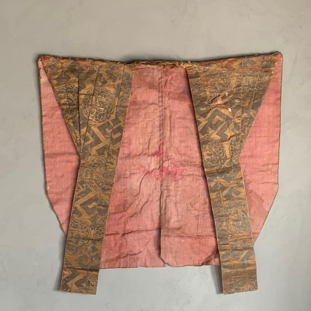 龍丸文 銀襴 古裂 肩衣 古美術 金襴 古道具 アンティーク