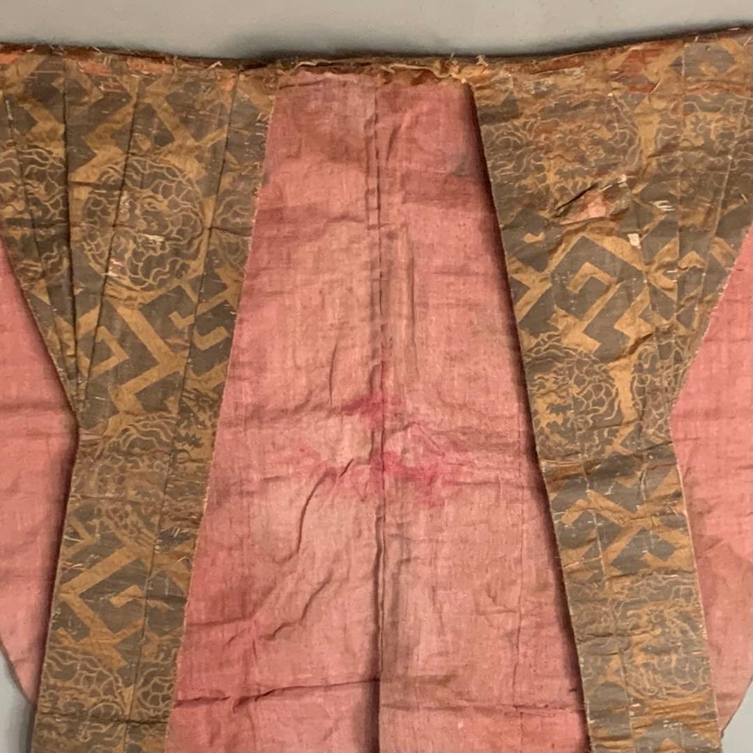 龍丸文 銀襴 古裂 肩衣 古美術 金襴 古道具 アンティーク