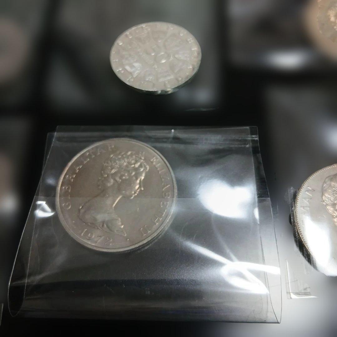エリザベス2海外銀貨幣等7点