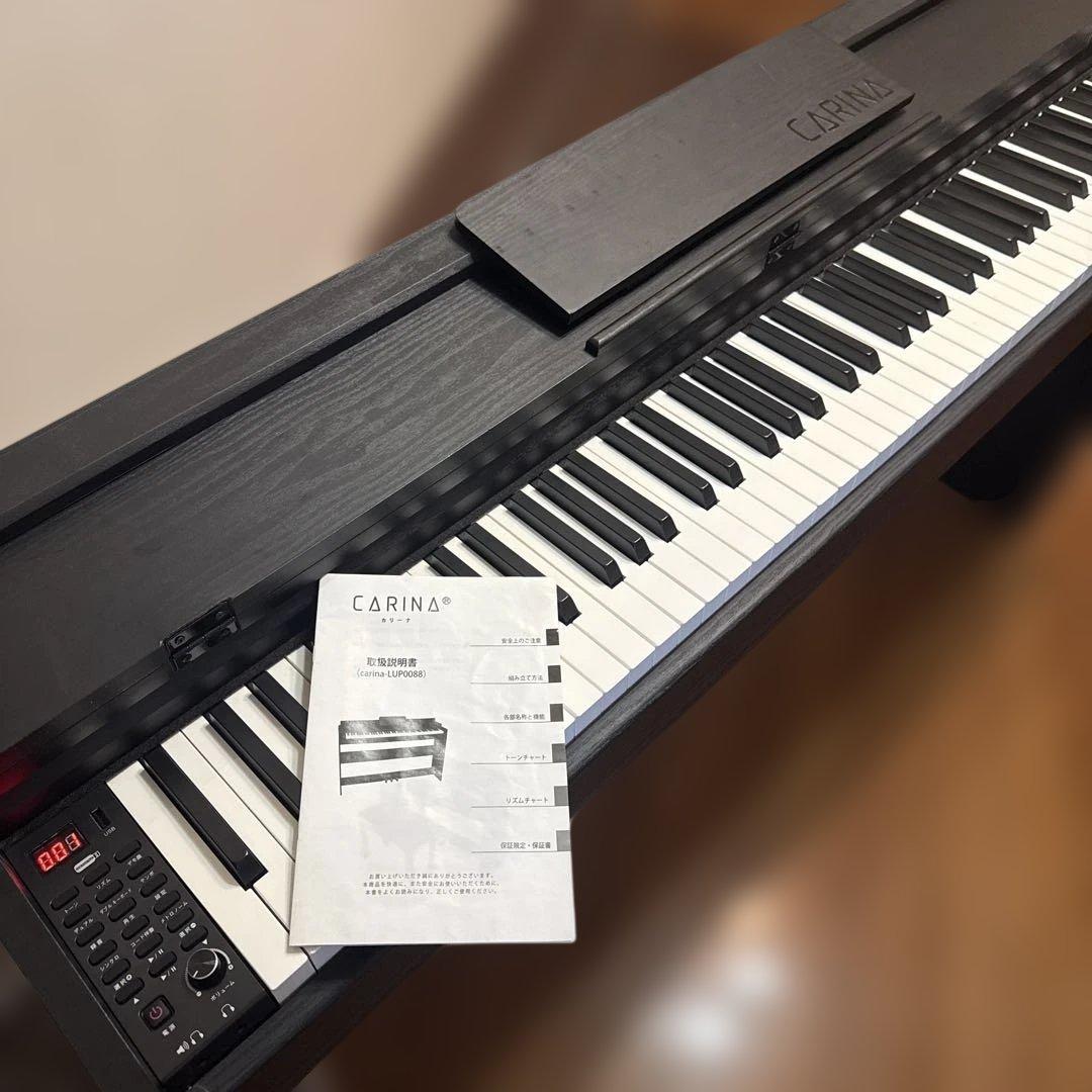 電子ピアノ carina カリーナ　88鍵盤　ピアノ　黒　ブラック
