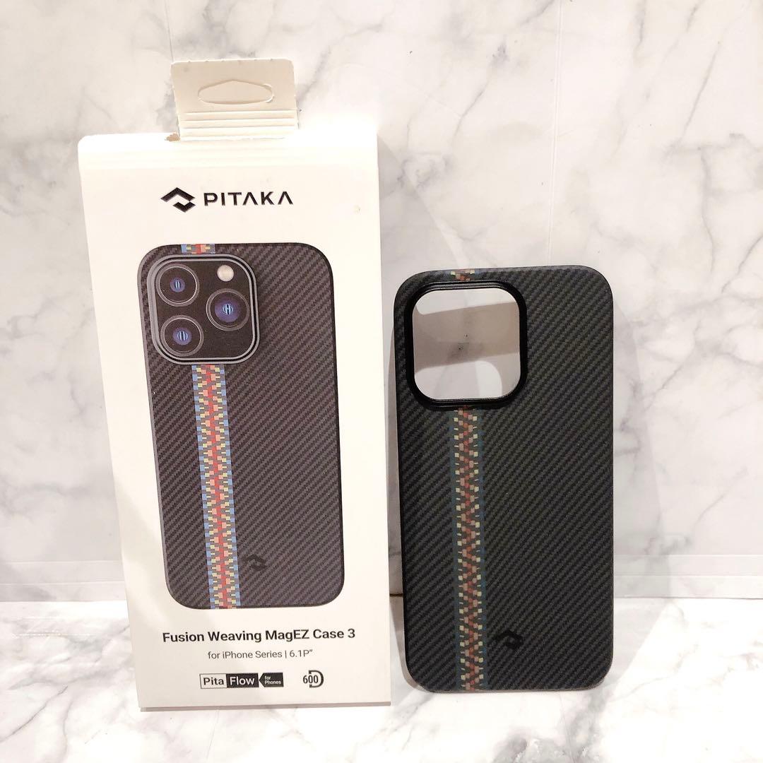 PITAKA アラミド繊維浮織 iPhone14 Pro ケース MagEZ