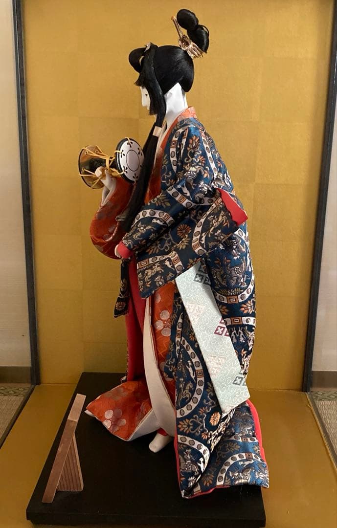 ガラスケース付き　日本人形　古代風俗人形 インテリア