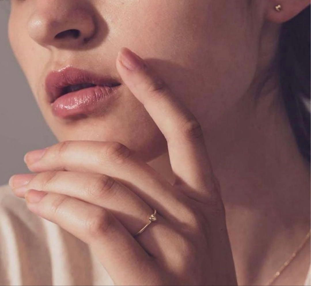 ete K18 プチハートリング