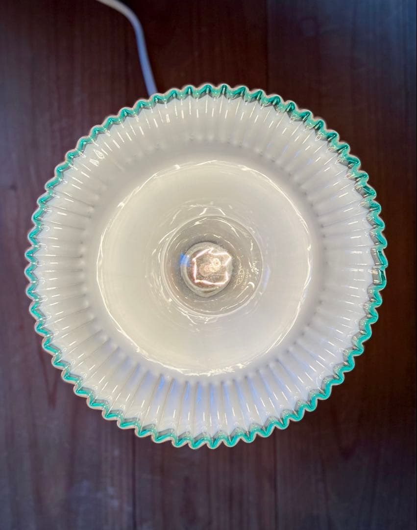 大正ロマン　ガラス電笠　古民家　古道具　アンティーク　照明　吹きガラス　レトロ