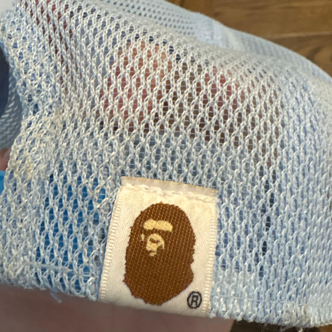 S*︎様 bape メッシュキャップ　水色 希少 正規品