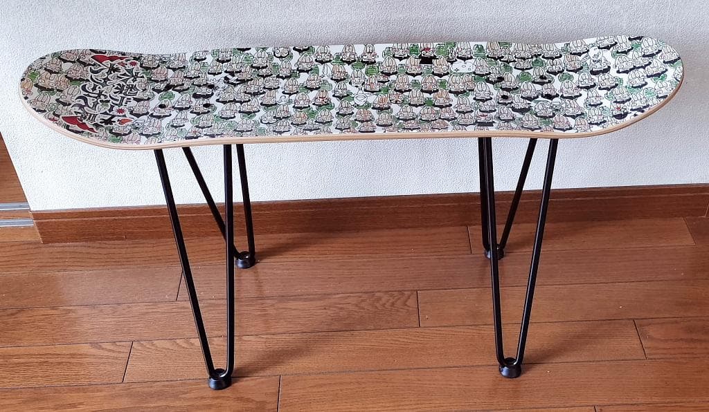 とんねるず 木梨憲武 木梨アート大サーカス展限定 スケボーサイドテーブル/非売品