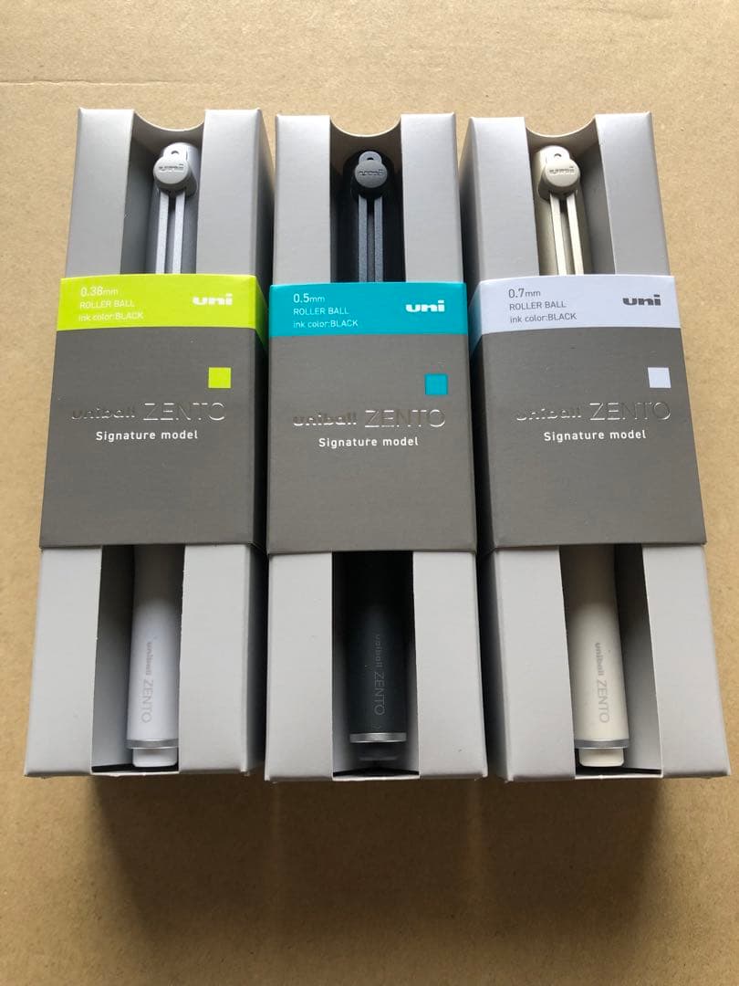 【新品】ユニボール zento ゼント シグニチャー モデル3本セット