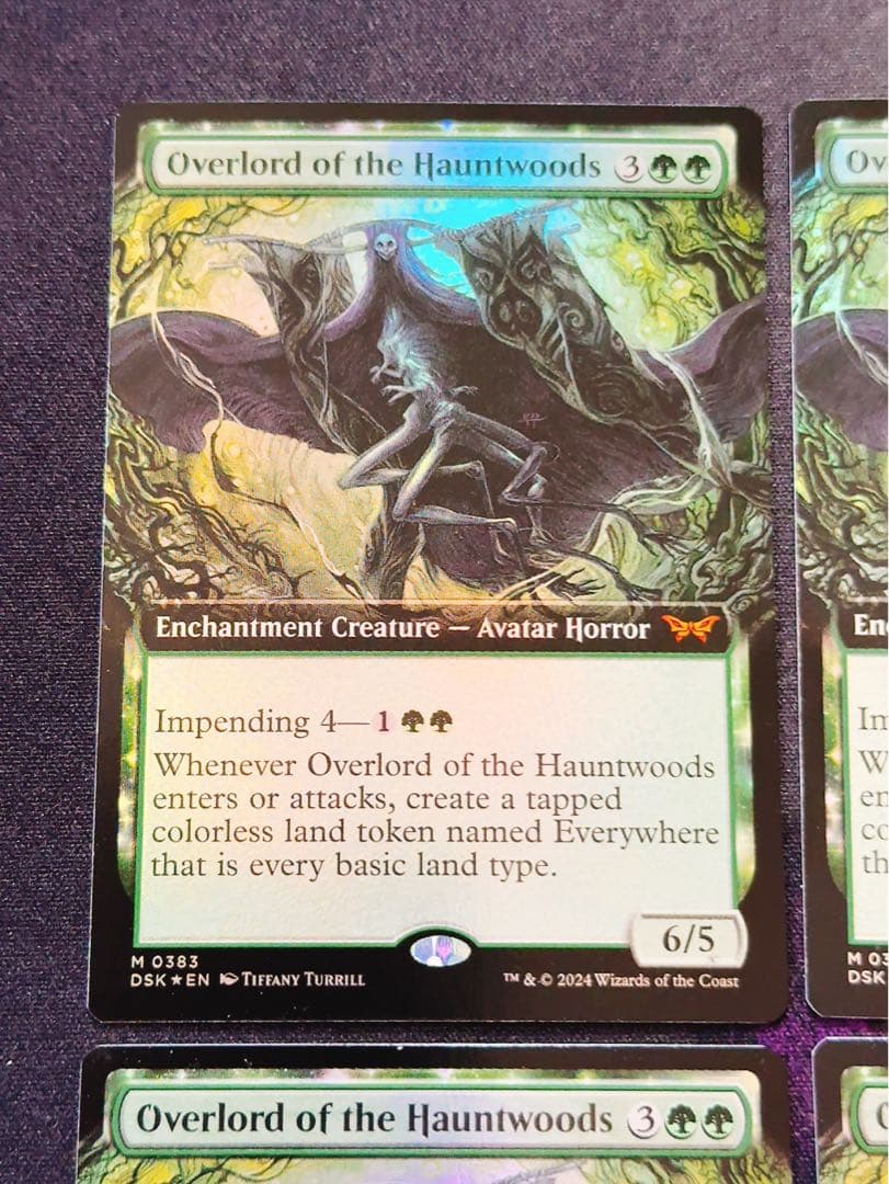 【拡張foil】ホーントウッドの大主人　英語　4枚セット