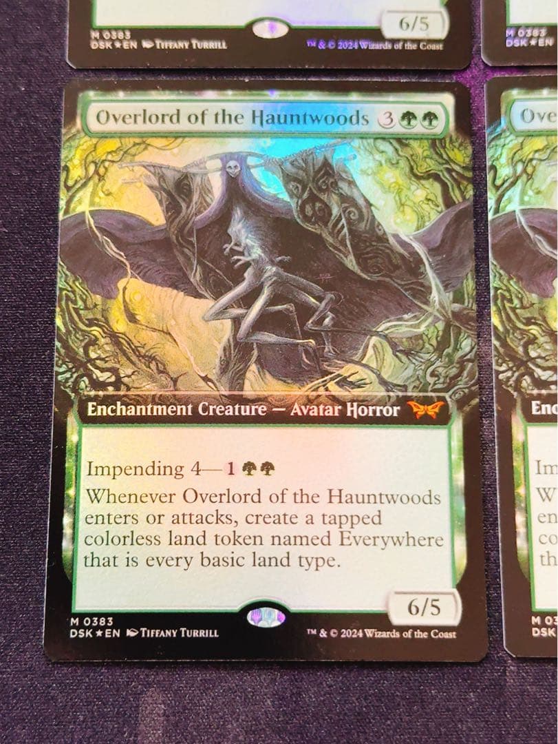 【拡張foil】ホーントウッドの大主人　英語　4枚セット