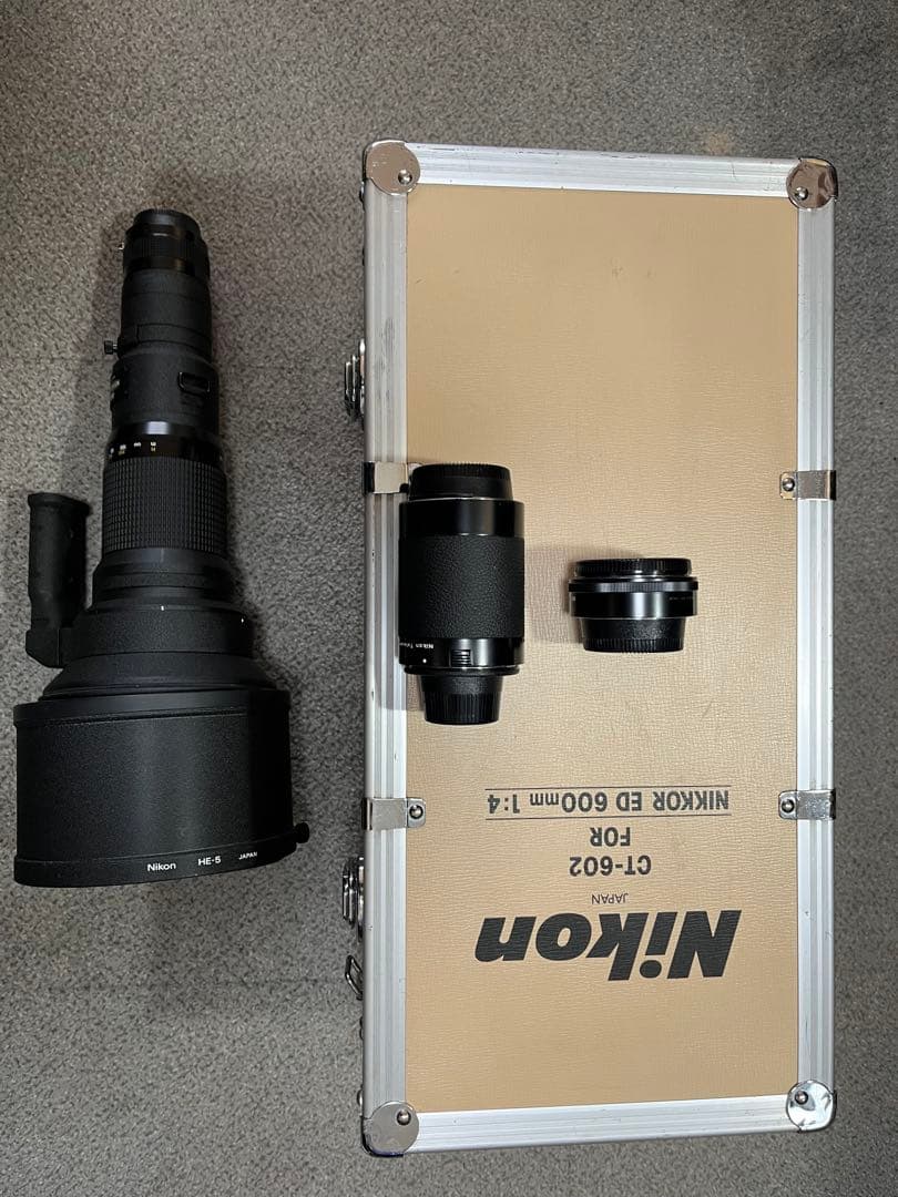 NIKKOR ED 600mm f/4 レンズ ➕テレコン2本