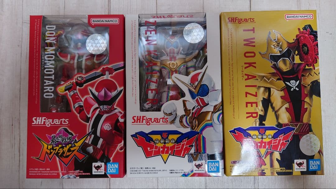【未開封品】SHフィギュアーツ　ドンモモタロウ＆ゼンカイザー＆ツーカイザー