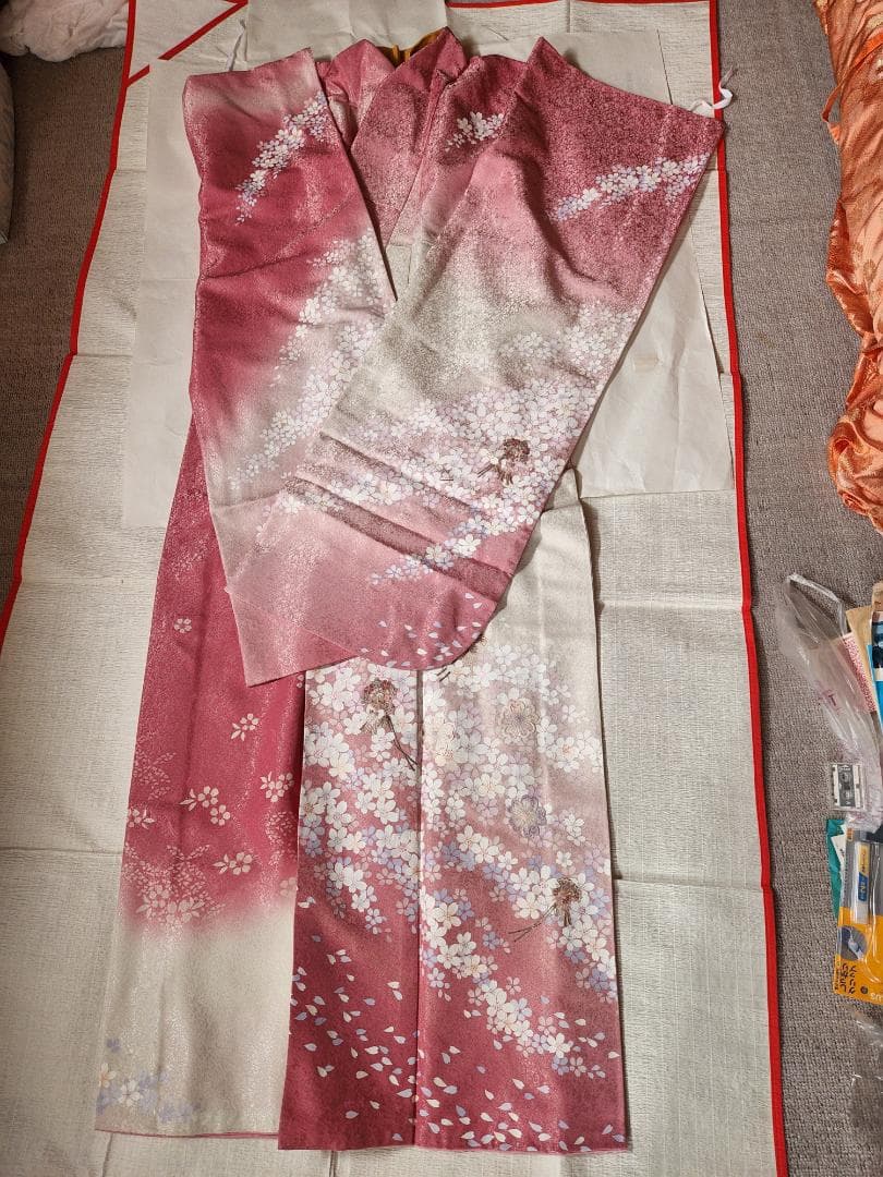 圧巻の桜！超美品。華やかな伊東深水のピンク振り袖