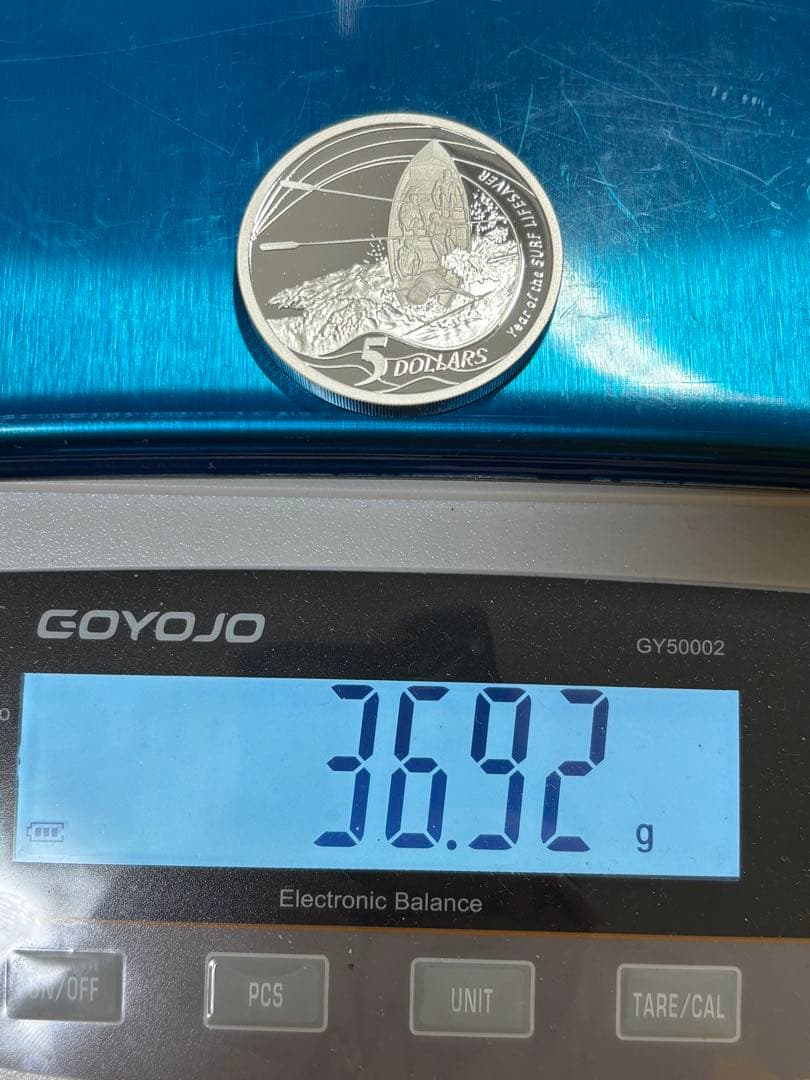 【純銀製】オーストラリア・サーフライフセーバープルーフ純銀36.9g！
