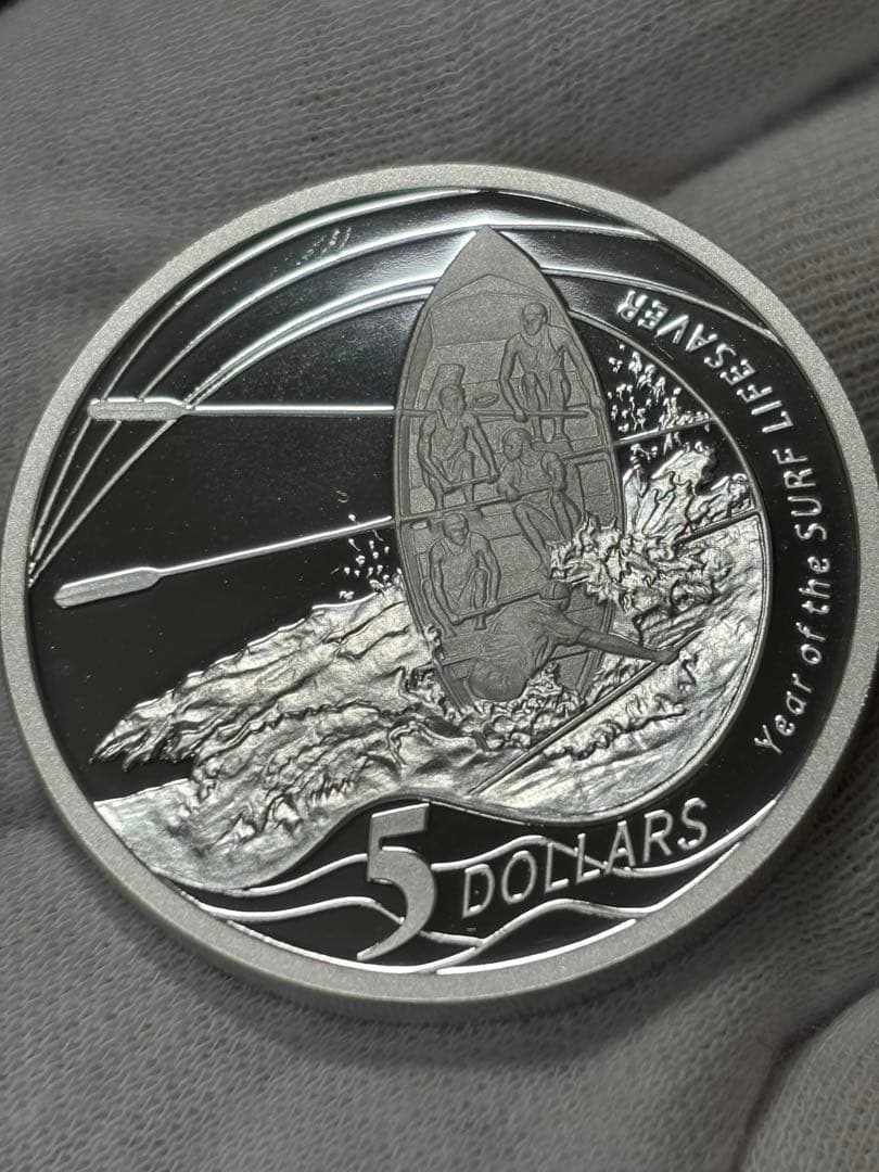 【純銀製】オーストラリア・サーフライフセーバープルーフ純銀36.9g！