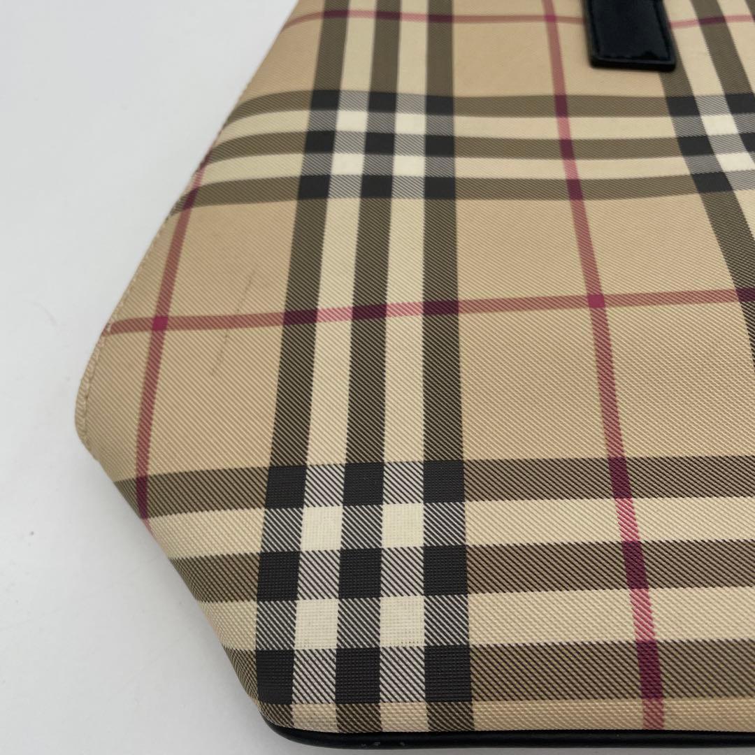 【akp様】Burberry バーバリーロンドンノバチェックPVCトートバック②