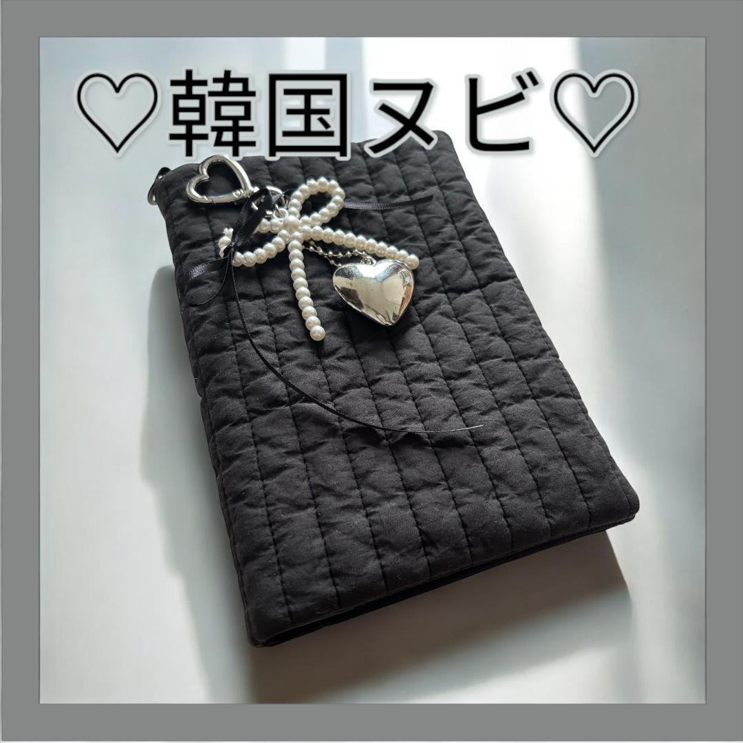 韓国ヌビ♡バインダーカバー♡ブラック　A6貯金SAVING
