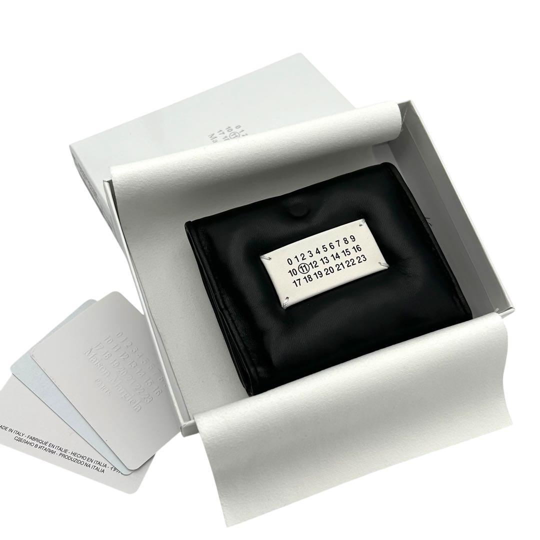 マルジェラ グラムスリム 三つ折り財布 黒