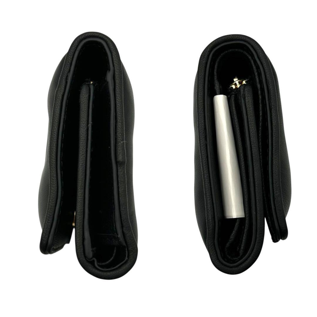 マルジェラ グラムスリム 三つ折り財布 黒