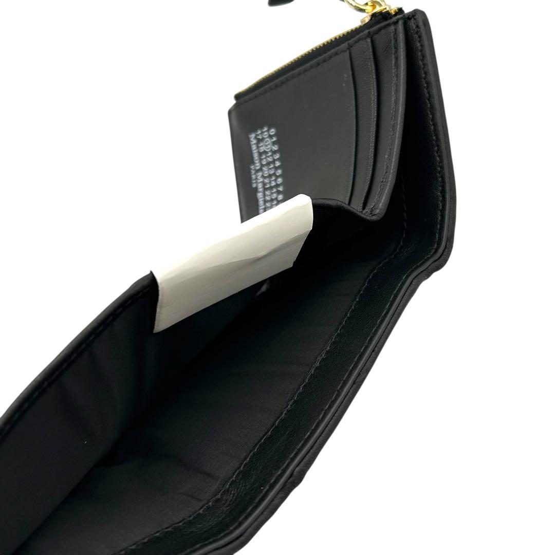 マルジェラ グラムスリム 三つ折り財布 黒