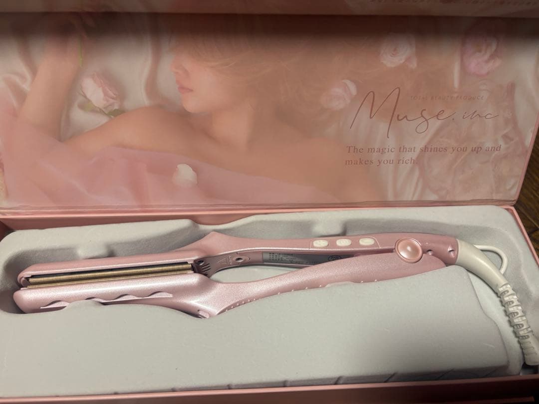 ★限定★ラディアント　ヘアアイロン　　ForMUSE ピンク　28ミリ