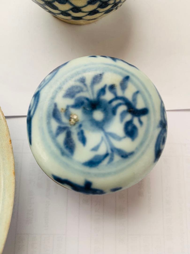 中国明時代早期染付4点まとめ