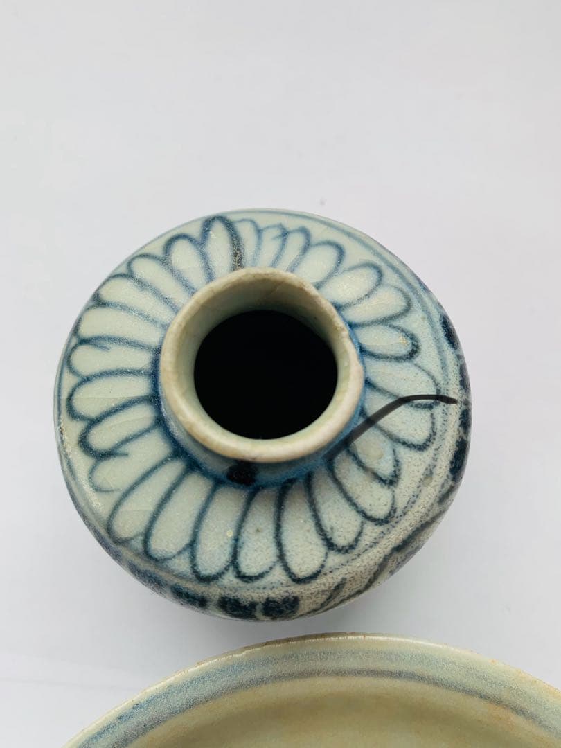 中国明時代早期染付4点まとめ