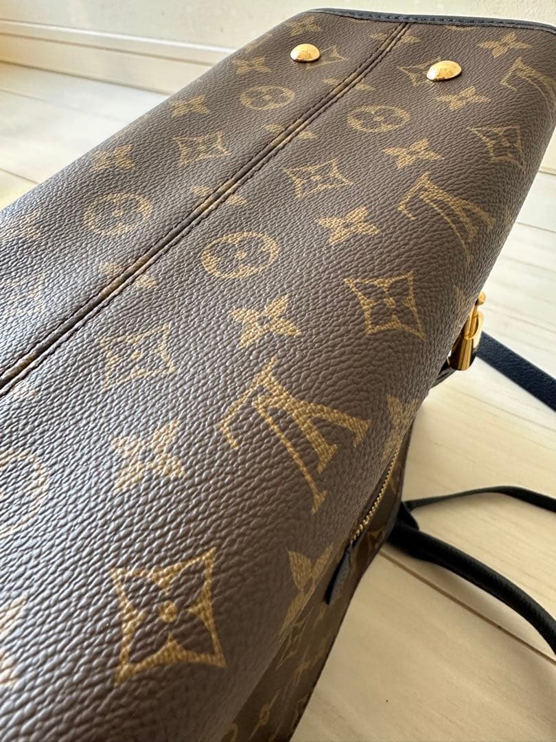 ルイ・ヴィトンポパンクールPM 2WAYハンドバッグモノグラムキャンバスマリーヌ