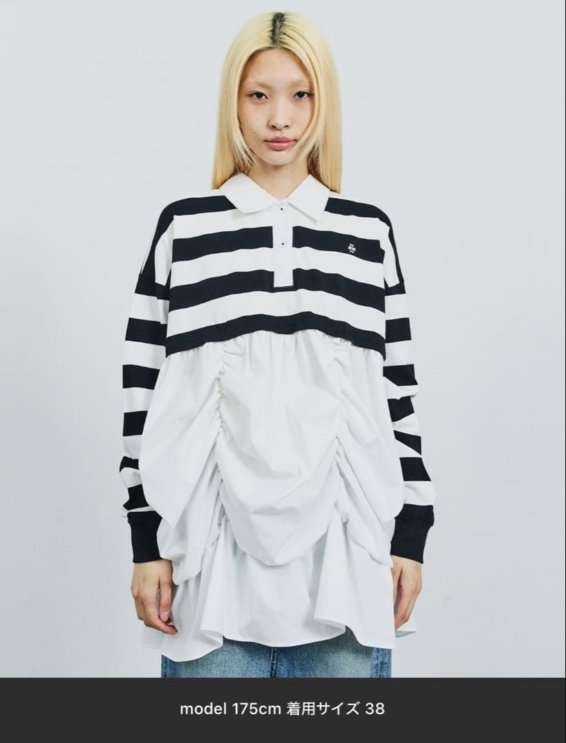 shi 美品 SORIN レイヤードライクポロシャツ