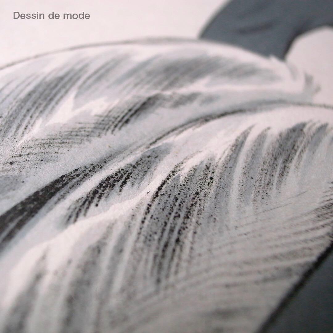 ビンテージ ファッションスタイル画　Dessin de mode