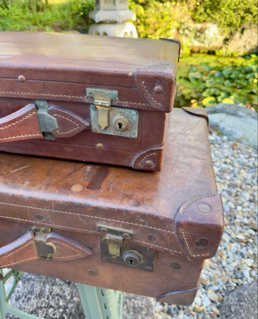 かわいいレトロ　ヴィンテージ スーツケース 2点セット