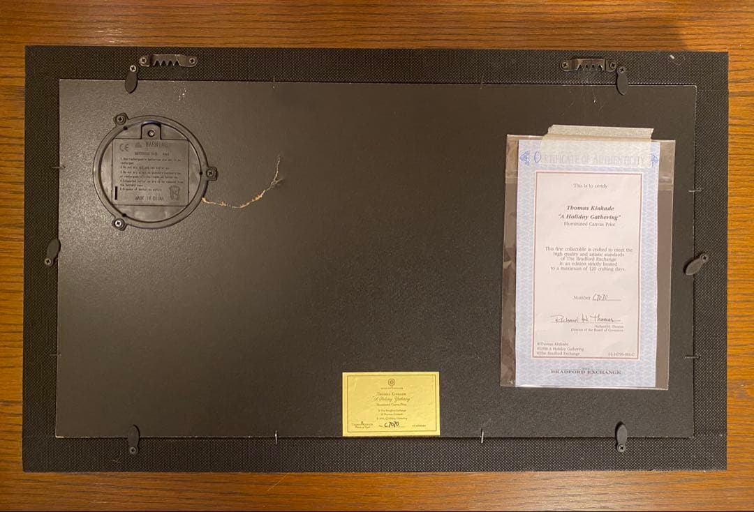 希少　入手困難　トーマスキンケード　絵　クリスマス　ライト付き　イルミネーション