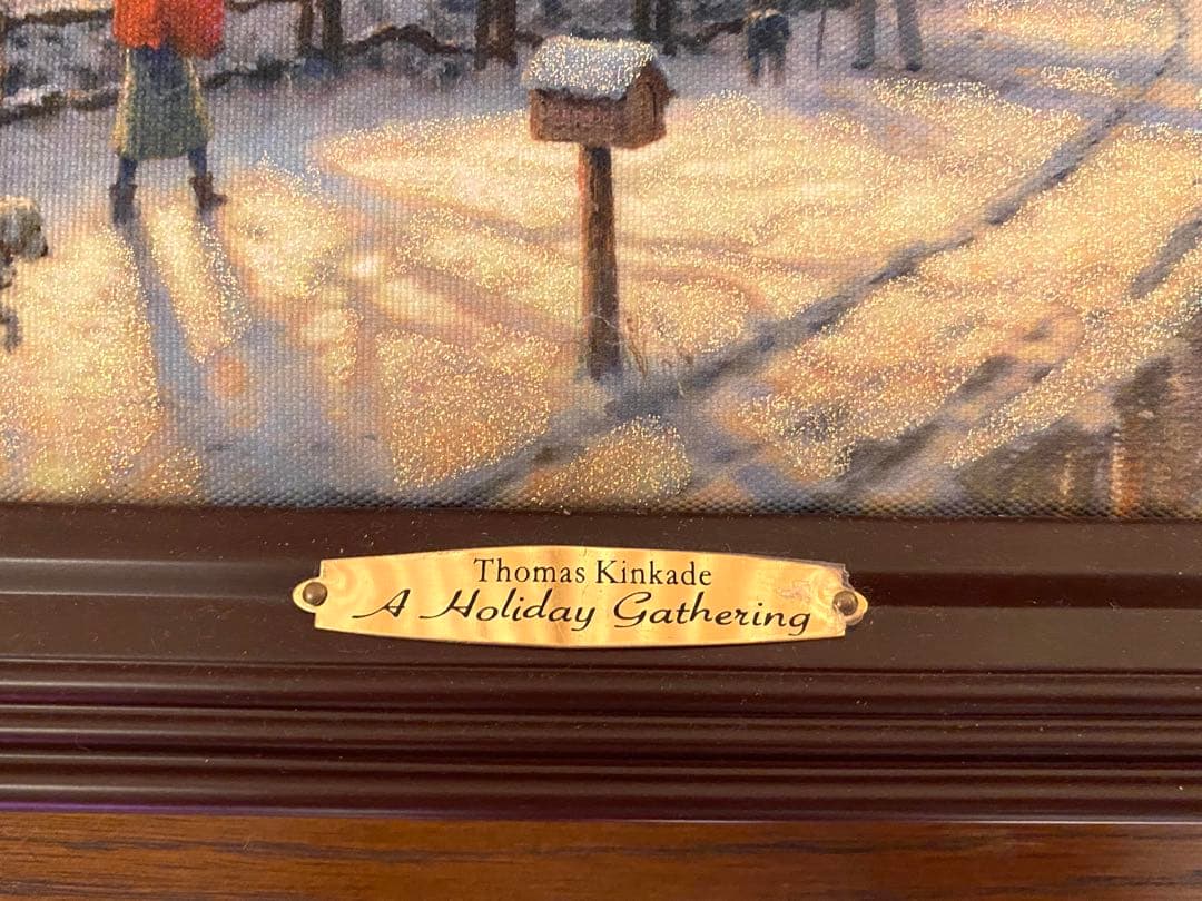 希少　入手困難　トーマスキンケード　絵　クリスマス　ライト付き　イルミネーション