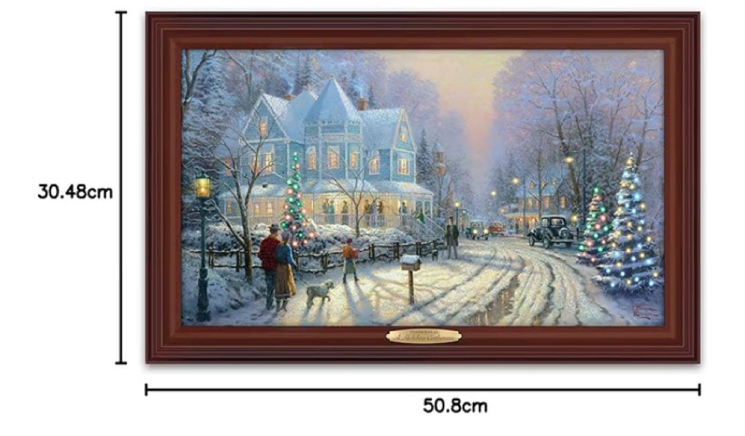 希少　入手困難　トーマスキンケード　絵　クリスマス　ライト付き　イルミネーション