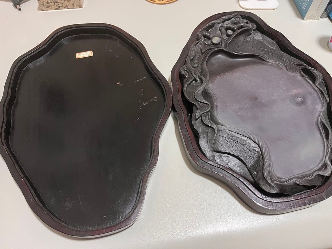 端渓硯　石眼　特大31-66