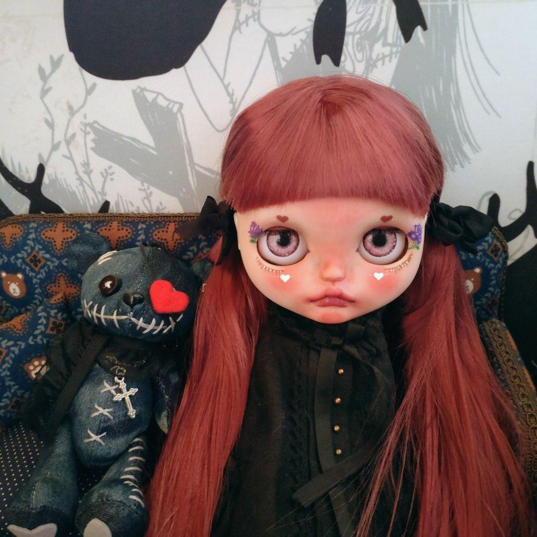 カスタムアイシードール新年特別可動ボディ＆キャットフェイスアウトフィット付き