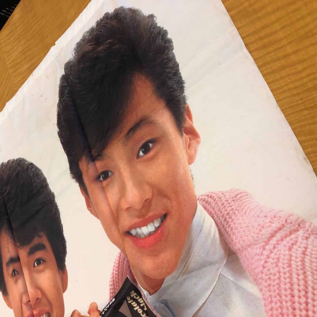 【超レア】少年隊　チョコレートDela 販促 広告 布地ポスター 大判