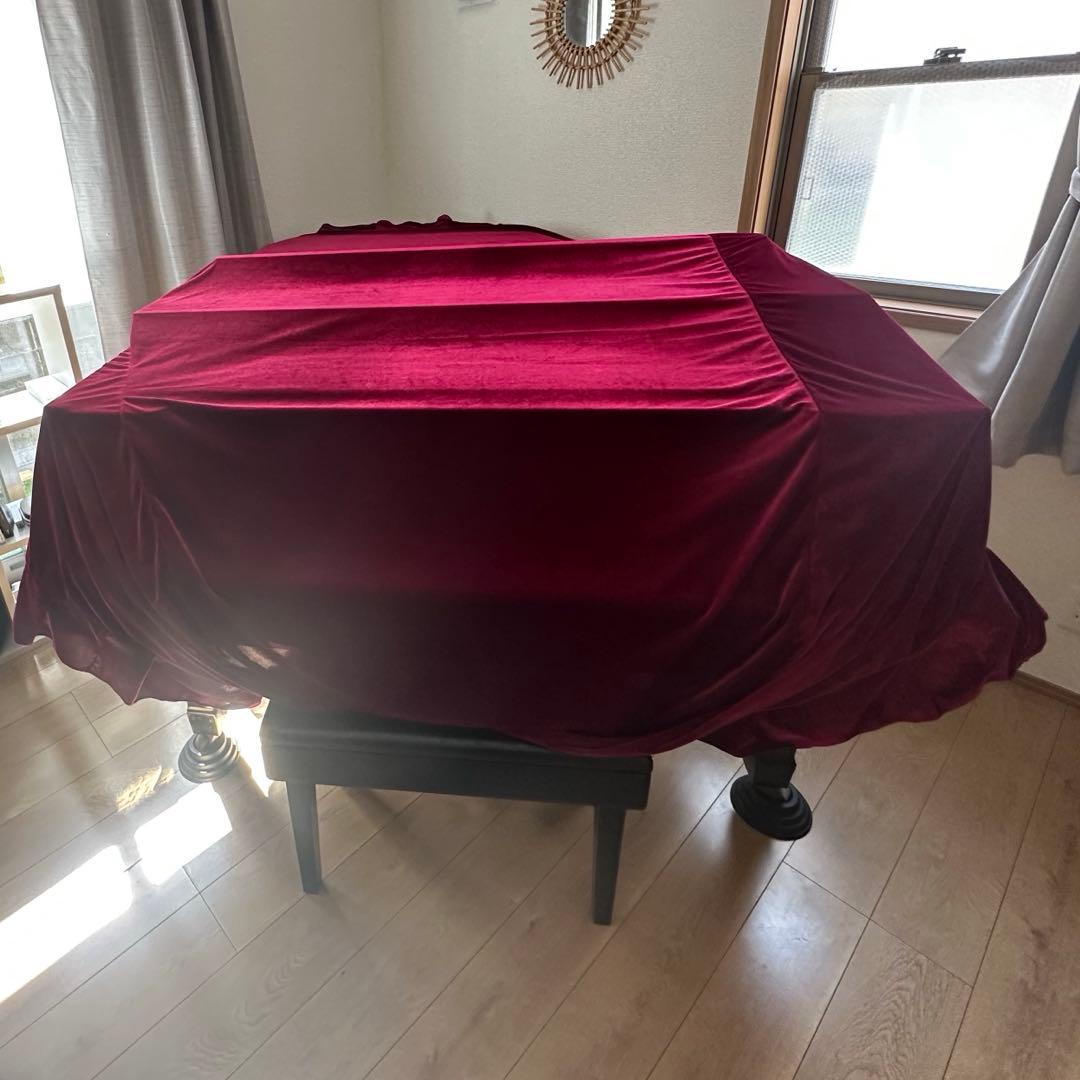 黒色 グランドピアノ カバー付き YAMAHA C3 3370587 2本ペダル