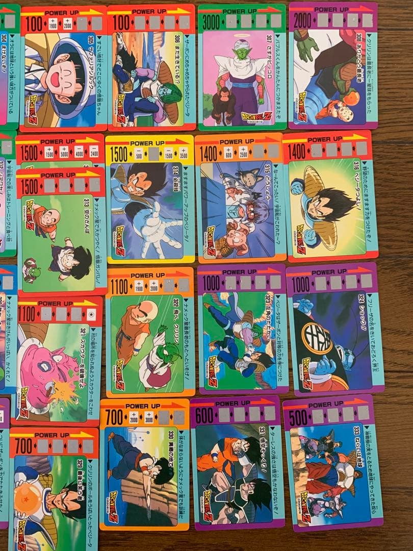 美品　連番　当時物　ドラゴンボールZ スクラッチ　カード　まとめ売り　セット