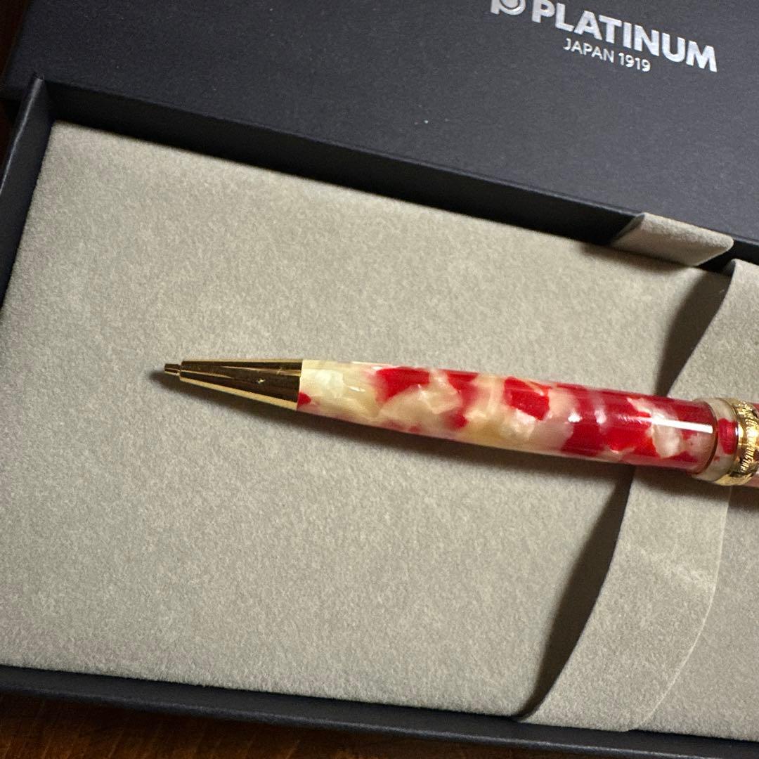 【プラチナ】新品　廃盤　金魚　セルロイド　シャープペンシル　箱付き