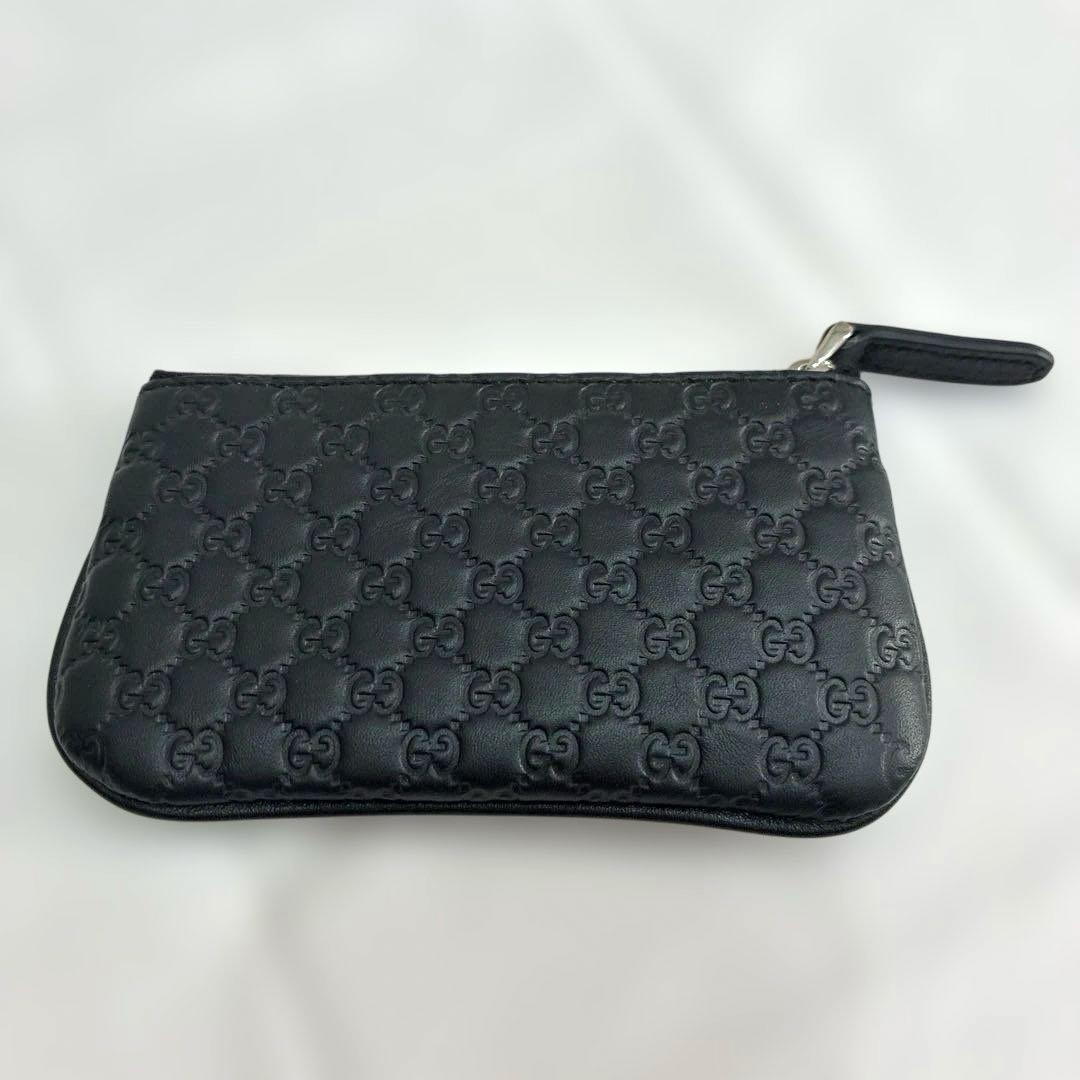 【美品】Gucci ブラックレザーキーケース スマートキー　ケース　黒
