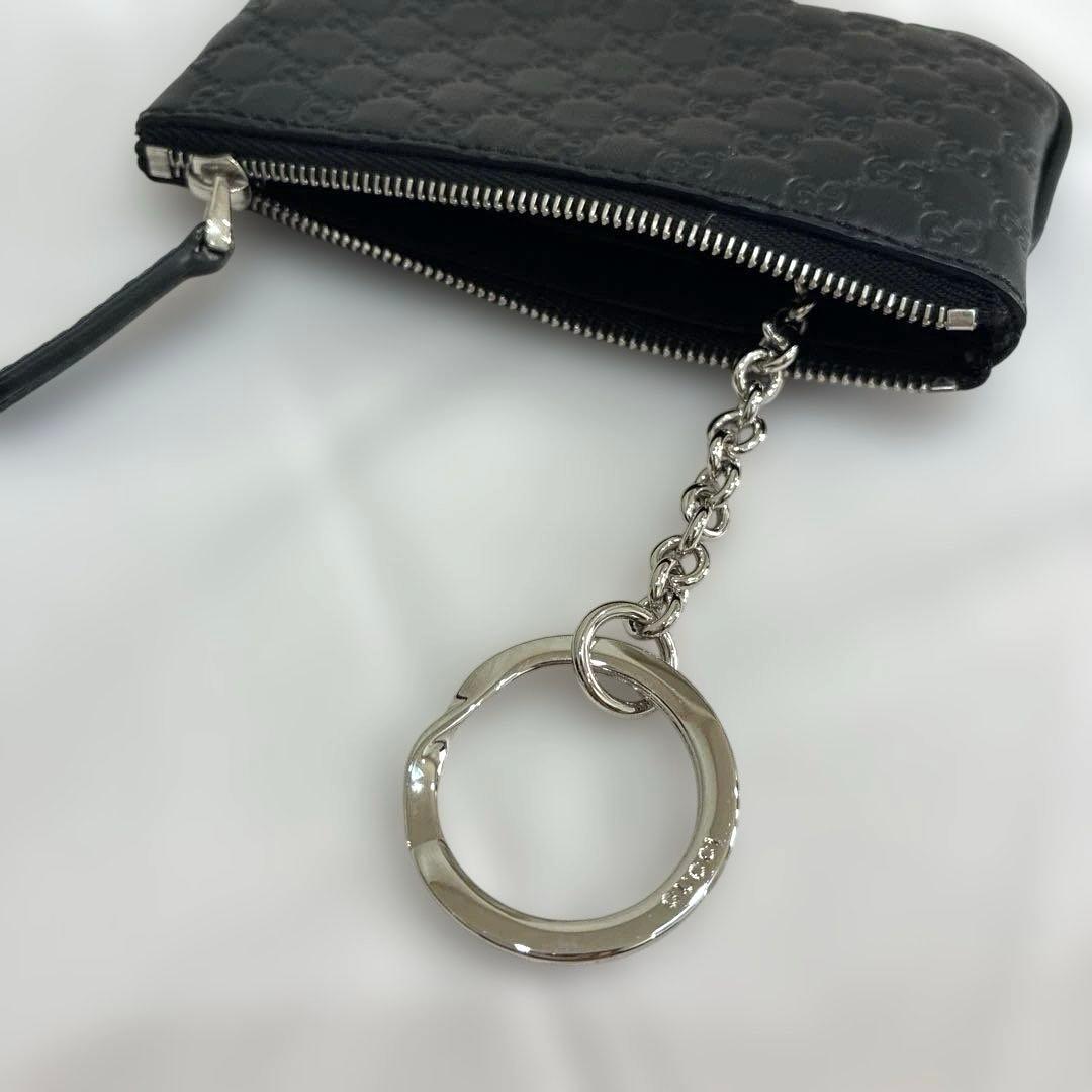 【美品】Gucci ブラックレザーキーケース スマートキー　ケース　黒