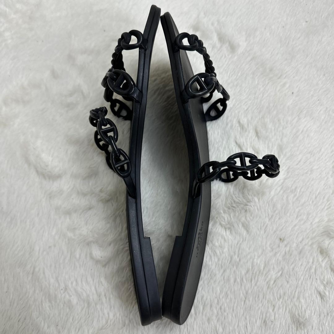 HERMES エルメス シェーヌダンクル リヴァージュ フラットサンダル 39