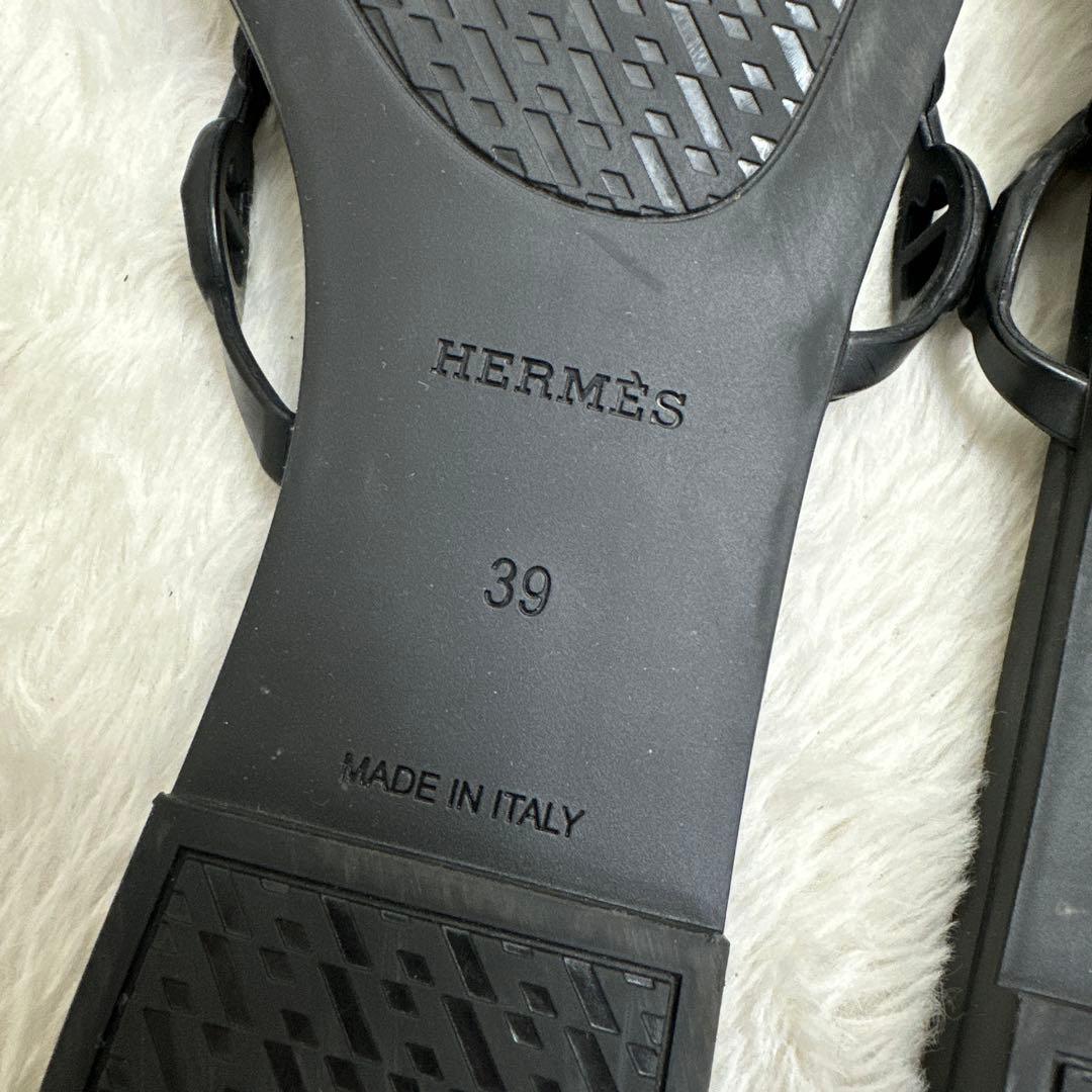 HERMES エルメス シェーヌダンクル リヴァージュ フラットサンダル 39