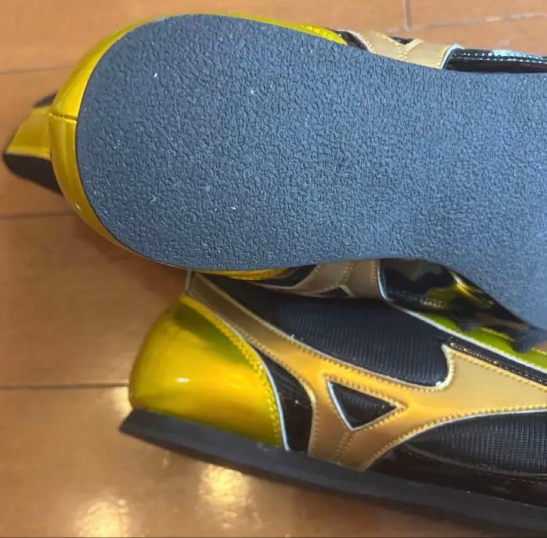 Mizuno ボクシングシューズ 黒/黄 ハイカット