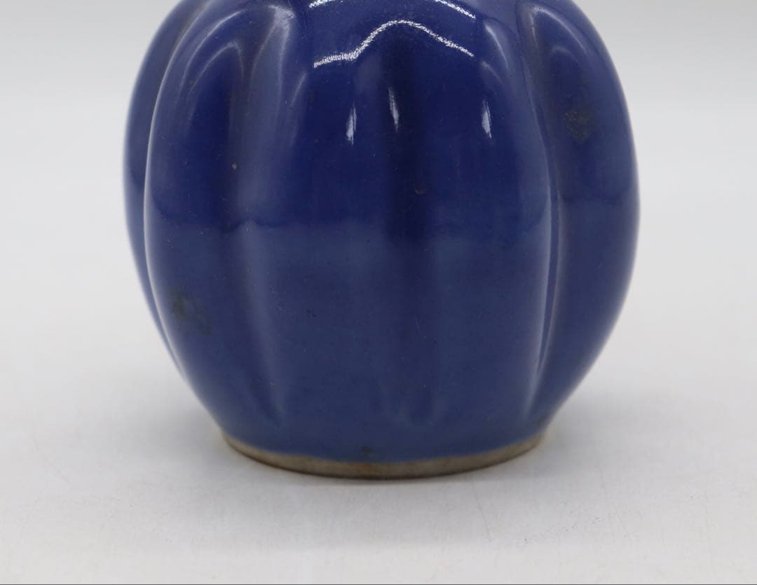 中国　清時代　瑠璃釉　瓜型小壺　アンティーク　送料込み250626