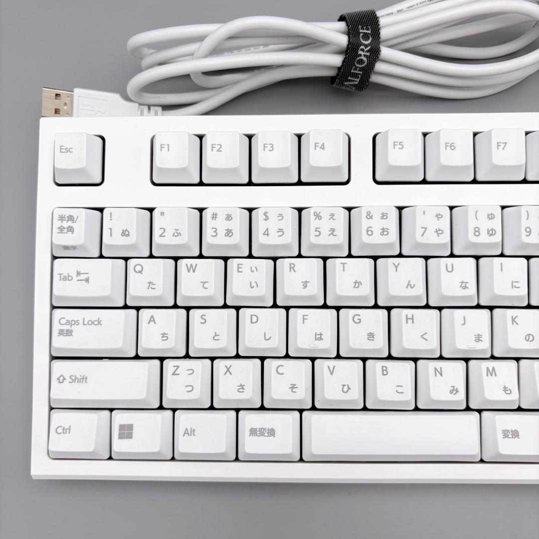 中古 REALFORCE R3SC41 ホワイト 91キー 東プレ 日本語配列