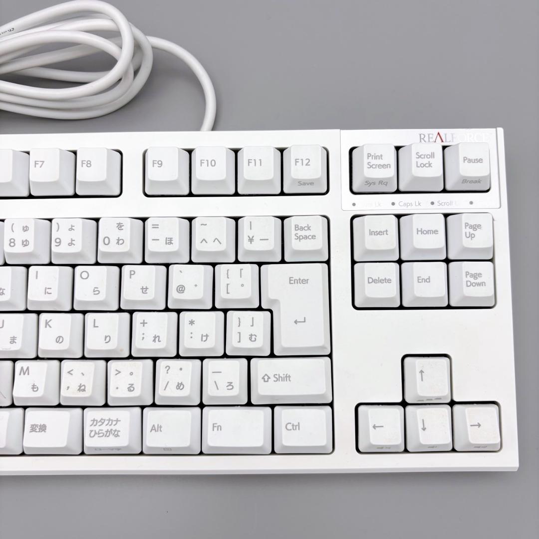 中古 REALFORCE R3SC41 ホワイト 91キー 東プレ 日本語配列