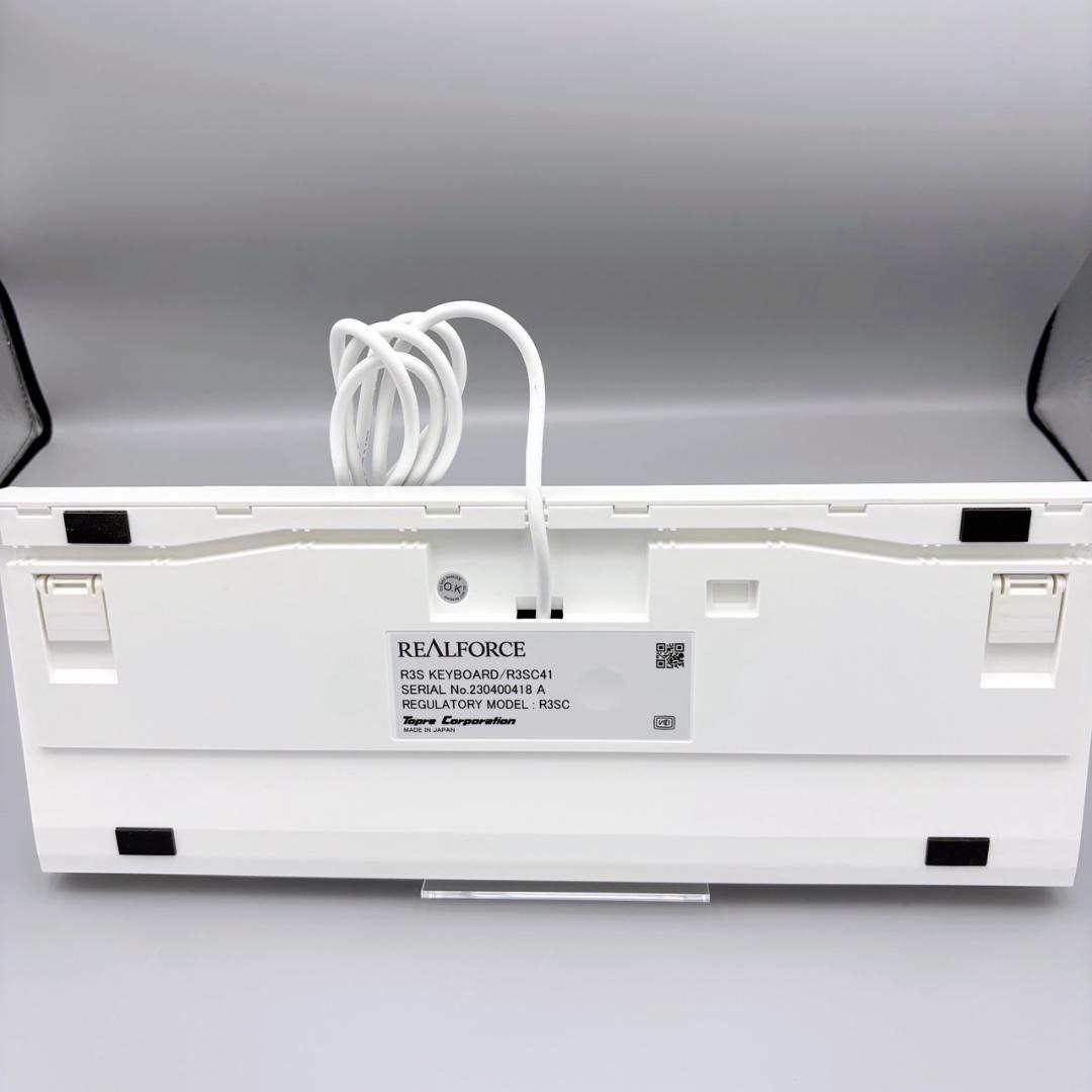 中古 REALFORCE R3SC41 ホワイト 91キー 東プレ 日本語配列