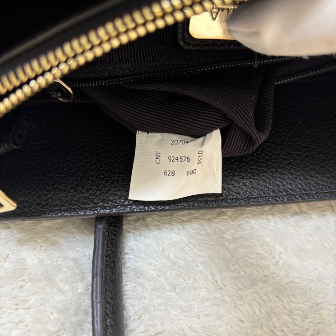 ✨️美品 FURLA フルラ PIN レザー ハンドバッグ 2WAY ブラック